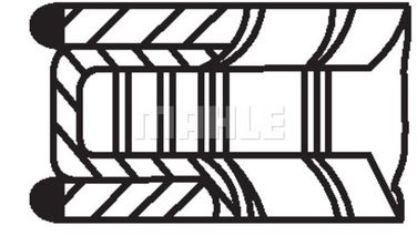 Mahle 011 RS 10103 0N0 Кольца поршневые - 1