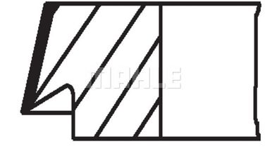 Mahle 011 RS 10103 0N0 Кольца поршневые - 2