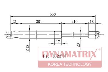 DYNAMATRIX DGS7857RZ Амортизатор багажника - 1