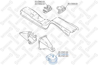 Stellox 25-17840-SX Подушка двигателя передняя Suzuki Grand - 1