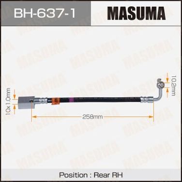 Masuma BH-637-1 Шланг тормозной Infiniti FX 02-08 задний правый - 1