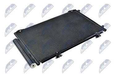 NTY CCS-TY-002 Радиатор кондиционера-, yaris / echo i (#p10) (99-) 1.0 i 16v, yaris / echo verso (#p20) (99-) 1.3 i 16V (w/i dryer, black) - 1
