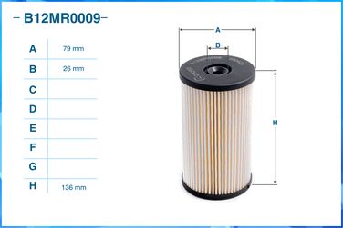 CWORKS B12MR0009 Фильтр топливный - 2