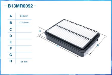 CWORKS B13MR0092 Фильтр воздушный - 2