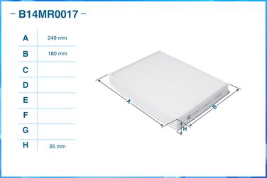 CWORKS B14MR0017 Фильтр салонный пылевой - 2