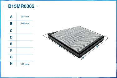 CWORKS B15MR0002 Фильтр салонный угольный - 2