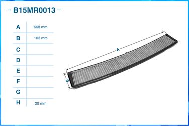 CWORKS B15MR0013 Фильтр салонный угольный - 2