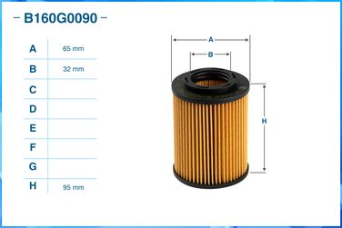 CWORKS B160G0090 Фильтр масляный - 3