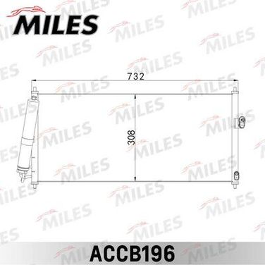 Miles ACCB196 Конденсер nissan almera/primera 1.5/1.8/1.9d 00- - 1