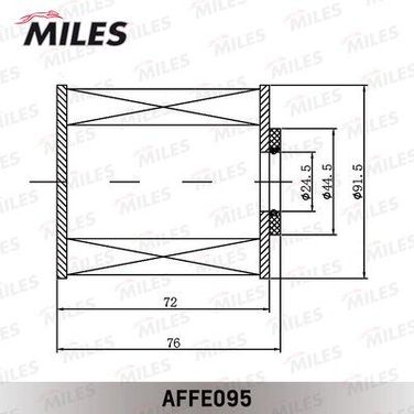 Miles AFFE095 Фильтр топливный peugeot 308/citroen jumpy/ford focus 2.0d 06- - 3