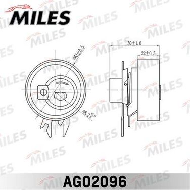 Miles AG02096 Ролик ремня ГРМ VW golf 3 1.4-1.6 - 2