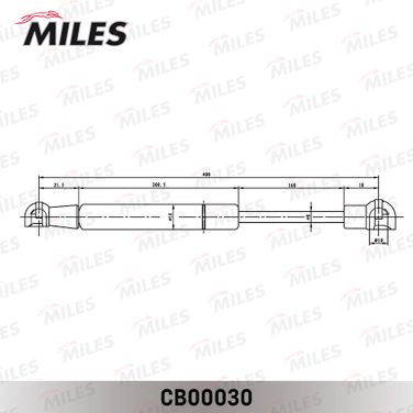 Miles CB00030 Упор газовый капота land rover discovery 10/04- /range rover sport 05- - 2