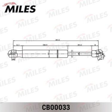 Miles CB00033 Упор газовый капота toyota camry V40 06-11 - 1