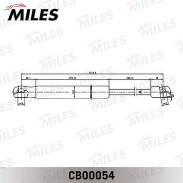 Miles CB00054 Упор газовый крышки багажника hyundai tucson 04- - 1