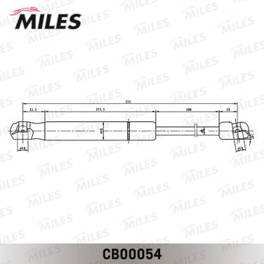 Miles CB00054 Упор газовый крышки багажника hyundai tucson 04- - 2