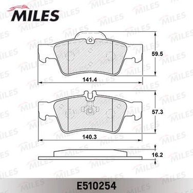Miles E510254 Колодки тормозные дисковые - 1