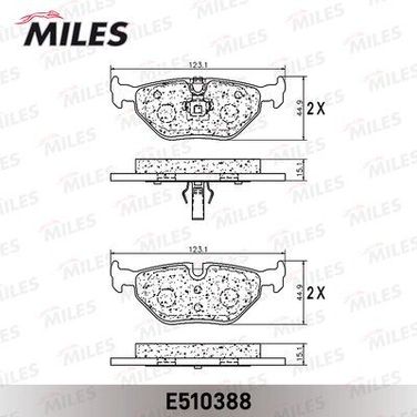 Miles E510388 Колодки тормозные дисковые - 1