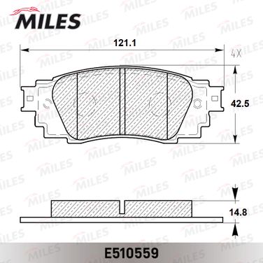 Miles E510559 Колодки тормозные дисковые - 2