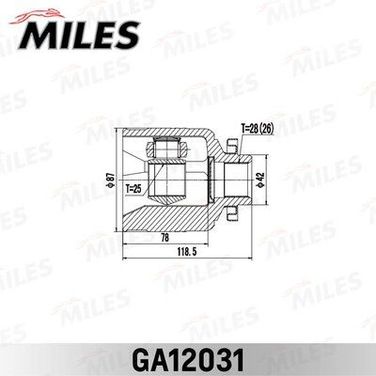 Miles GA12031 Шрус KIA sorento 02-09 внут.прав. - 1