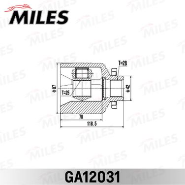 Miles GA12031 Шрус KIA sorento 02-09 внут.прав. - 3