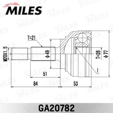 Miles GA20782 Шрус Logan 2004-нар. - 3