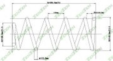 SENSEN SCP10100 Пружина подвески задней Hyundai Hyundai Santa Fe R- - 1