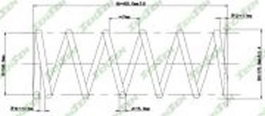 SENSEN SCP10114 Пружина подвески задней mitsubishi: pajero II 90-00, pajero II 90-00 - 1