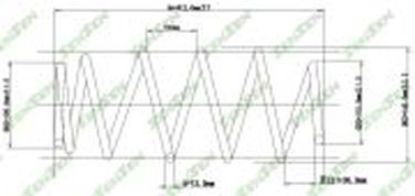 SENSEN SCP10123 Пружина подвески передней Peugeot Partner Tepee  Citroen Berlingo, C4 Picasso, C4 Grand Picasso 08 - 1