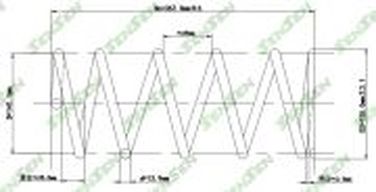 SENSEN SCP10126 Пружина подвески передней suzuki: grand vitara 05- - 1