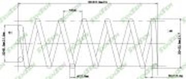 SENSEN SCP10138 Пружина подвески задней Hyundai Getz 1.1-1.6 02> - 1