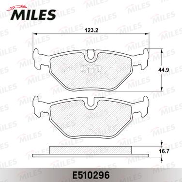 Miles E510296 Колодки тормозные дисковые | зад | - 2
