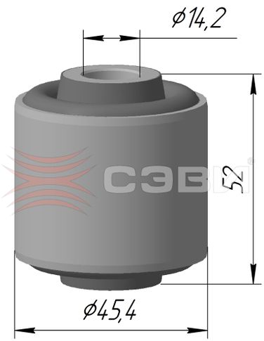 Сэви 12274172 Сайлентблок рычага передней подвески ГАЗель Next верх() - 2