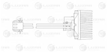 Luzar LFR 1854 Резистор э/вент. отопителя - 1