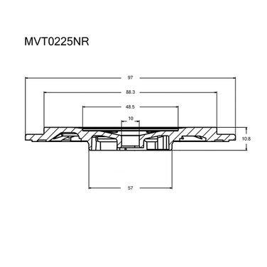 Krauf MVT0225NR Задняя пластина турбокомпрессора - 3