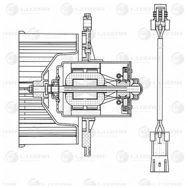 Luzar LFh 0113 Э/вентилятор отоп. - 3