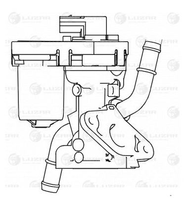 Luzar LVEG 1004 Клапан EGR (рециркуляции выхл. газов) - 1