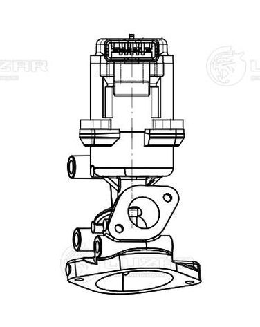 Luzar LVEG 1009 Клапан EGR (рециркуляции выхл. газов)   - 4