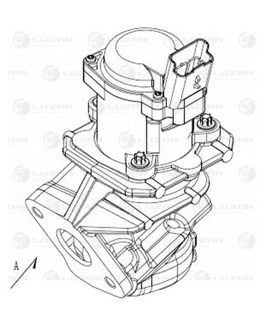 Luzar LVEG 1012 Клапан EGR (рециркуляции выхл. газов)  - 1