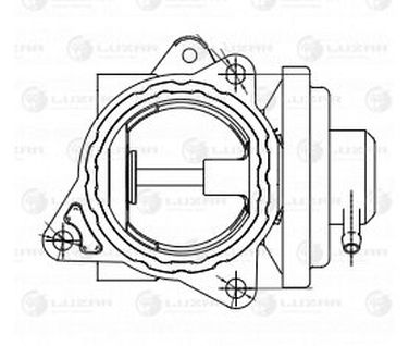 Luzar LVEG 1863 Клапан EGR (рециркуляции выхл. газов) - 1
