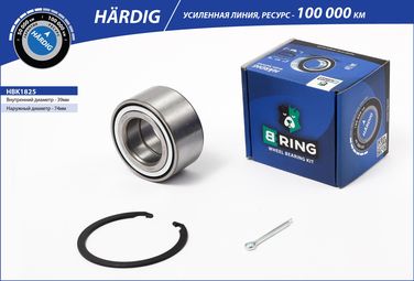 B-RING HBK1825 Подшипник ступицы hyundai Elantra (00-) (перед. компл.) [39x74x36/34] () hardig - 1