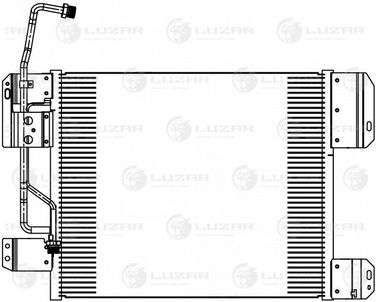 Luzar LRAC 15703 Радиатор кондиц. для а/м камаз 5490 (13-)/Mercedes-Benz Axor (01-)/(04-) - 1