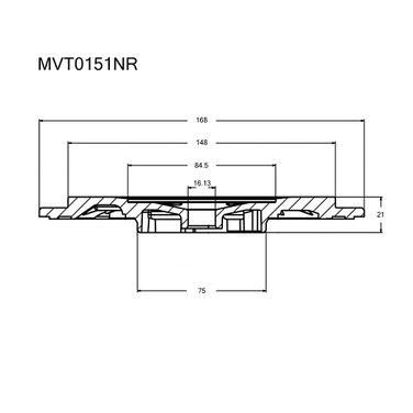 Krauf MVT0151NR Задняя пластина турбокомпрессора - 3