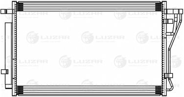 Luzar LRAC 0880 Радиатор кондиционера - 3