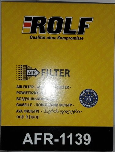 ROLF AFR1139 Фильтр воздушный Ford Fusion 02-12, Fiesta 01-08 Mazda 2 (dy) 03-07 - 1