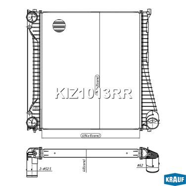 Krauf KIZ1013RR Интеркулер - 6