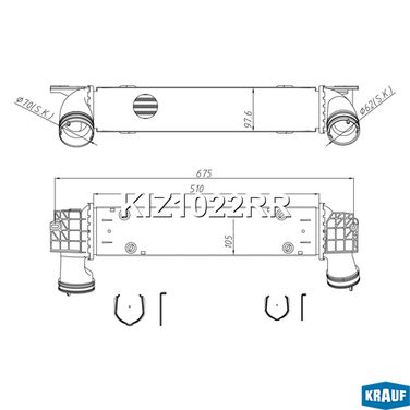 Krauf KIZ1022RR Интеркулер - 5