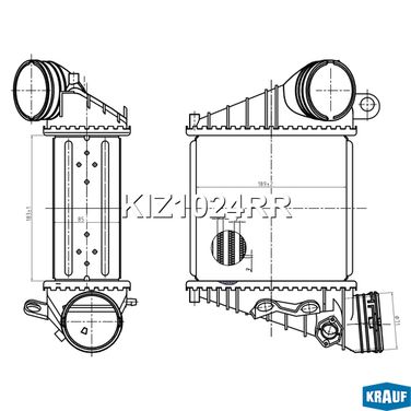 Krauf KIZ1024RR Интеркулер - 5
