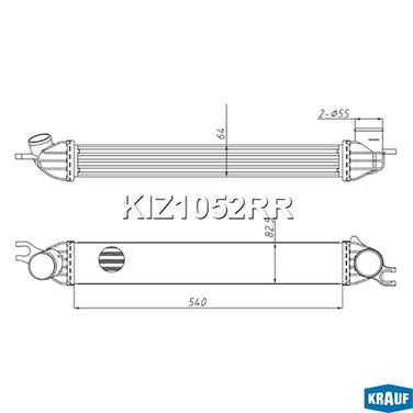 Krauf KIZ1052RR Интеркулер - 5