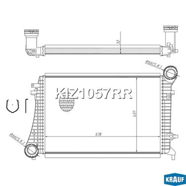 Krauf KIZ1057RR Интеркулер - 5