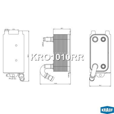 Krauf KRO1010RR Масляный радиатор - 5